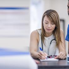 Doctors working together